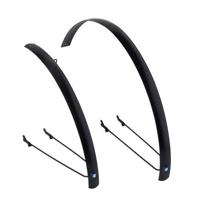 Xtrabike Spatbord 28 zwart vlak alu - thumbnail