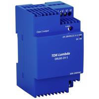 TDK-Lambda DRL60-24-1 DIN-rail netvoeding 24 V 2.5 A 60 W Inhoud 1 stuk(s) - thumbnail