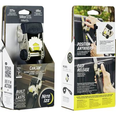 NITE Ize NI-CJRS12-09-R8 Spanband (l x b) 3.7 m x 2.5 cm Ratelinrichting NITE Ize NI-CJRS12-09-R8 Spanband (l x b) 3.7 m x 2.5 cm Ratelinrichting