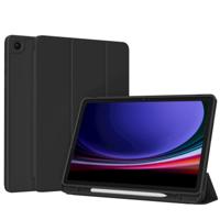 Accezz Smart Silicone Bookcase Samsung Galaxy Tab A9 Plus Tablethoesje Zwart - thumbnail
