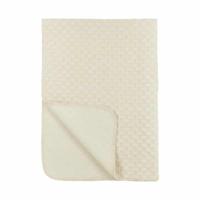 Meyco deken grid natural GOTS Maat - thumbnail