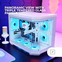 Mars Gaming MC-3TCOREM Mini Tower Wit - thumbnail