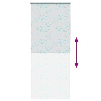 VidaXL Rolgordijn voor douche 120x240 cm bubbel