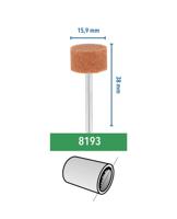 Dremel 8193 Aluminiumoxide slijpsteen | Cil 15, 6 mm - 26158193JA - thumbnail