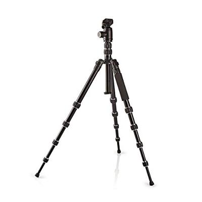 Statief - Maximaal draagvermogen: 3.0 kg - Minimale werkhoogte: 17.5 cm - Maximale werkhoogte: 145.0 cm - 3 Segmenten - Balhoofd - Inclusief reistas - Omkeerbare middenkolom - ABS/Aluminium - Zwart