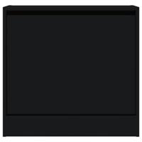 Schoenenkast 60x21x57 cm bewerkt hout zwart - thumbnail