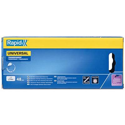 Rapid Lijmpatronen Universeel Transparant | Ø12 x 190 mm | 48 Stuks - 5001411 Rapid Lijmpatronen Universeel Transparant | Ø12 x 190 mm | 48 Stuks - 5001411