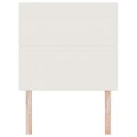 LED Hoofdbord met LED-striplichten Crème 100 cm Polyester - thumbnail