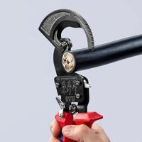 Knipex Kabelschaar (ratelprincipe) met meer-componentengrepen 250 mm - 9531250 - thumbnail