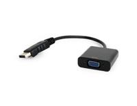DisplayPort M - VGA F adapterkabel 15 cm zwart - thumbnail