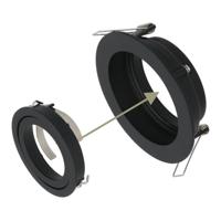 Set van 6 Laredo smart inbouwspots - Wifi + Bluetooth - RGBWW - GU10 - Kantelbaar - Google Home, Amazon Alexa en Siri - IP20 voor binnen - Zwart - Verzonken - thumbnail