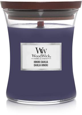 WoodWick medium candle hinoki dahlia