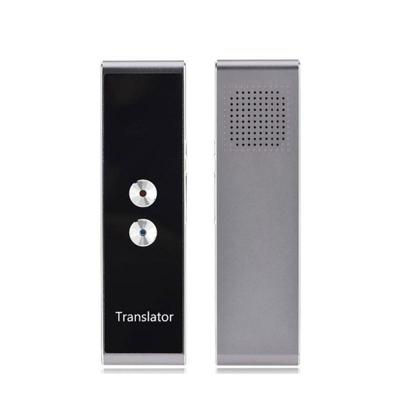 T8 Pocket taal vertaler stem 30 talen twee manier real-time intercom Portable Translator voor persoonlijk leren reizen zwart