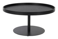 ZILT Ronde Salontafel 'Andreanna' 70cm, kleur Zwart - thumbnail