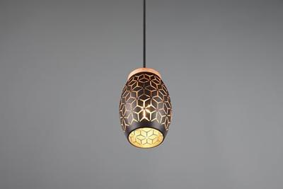 Trio Zwart goude hanglampBidar design - R31571080