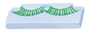 Jofrika cosmetics kunstwimpers groen/zilver 9,5 cm b-keus | 60 stuks - thumbnail
