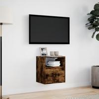 Tv-wandmeubel met LED-verlichting 41x31x45 cm gerookt eiken - thumbnail