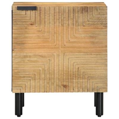 Nachtkastje 40x33x46 cm massief mangohout bruin