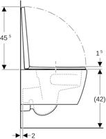 Geberit iCon Wandclosetset - 49x35cm - compact - diepspoel - rimless - TurboFlush - KeraTect - softclose en quickrelease zitting - glans wit 503.048.00.8 - thumbnail