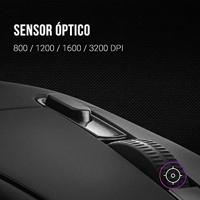 Optische Muis Mars Gaming MMG 3200 dpi Zwart - thumbnail