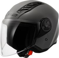 LS2 jethelm "of616 airflow ii solid" helmet airflow ii of6 solid nardo gray gr. xl - thumbnail