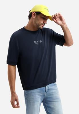 No- Excess T-shirt Crewneck Solid Heavy Interlock Sweat Styli Print T-shirts 078 Night No- Excess T-shirt Crewneck Solid Heavy Interlock Sweat Styli Print T-shirts 078 Night