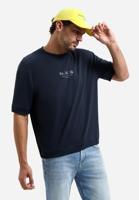 No- Excess T-shirt Crewneck Solid Heavy Interlock Sweat Styli Print T-shirts 078 Night - thumbnail