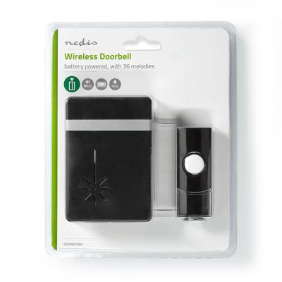 Draadloze Deurbelset | Batterij Gevoed | Volume: 80 dB | Signaalbereik: 300 m | 36 Melodiën Draadloze Deurbelset | Batterij Gevoed | Volume: 80 dB | Signaalbereik: 300 m | 36 Melodiën