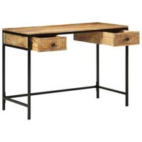 Bureau met lade Bruin 105 x 50 x 75 cm Massief mangohout - thumbnail