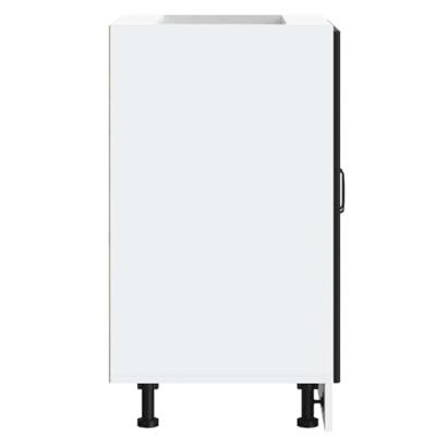 Spoelbakonderkast Lucca bewerkt hout zwart Spoelbakonderkast Lucca bewerkt hout zwart