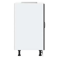 Spoelbakonderkast Lucca bewerkt hout zwart - thumbnail