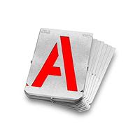 Sjabloon letters 100mm - thumbnail