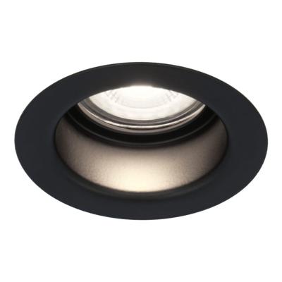 Mari LED inbouwspot verzonken - 4 Watt 345 Lumen - 6500K daglicht wit - GU10 - Dimbaar - Rond - IP64 Waterdicht - Zwart - Anti-glare