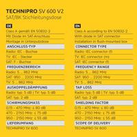 Technisat TECHNIPRO SV 600 V2 Aansluitdoos - thumbnail