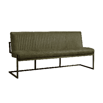 Tower Living Eetkamerbank 'Ferro' 185cm, kleur groen Tower Living Eetkamerbank 'Ferro' 185cm, kleur groen