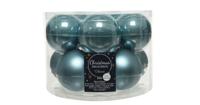Kerstballen Glas Ø6cm Ochtendblauw 10st - thumbnail