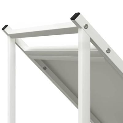 Brandhoutrek 70x43x34,5 cm koudgewalst staal wit