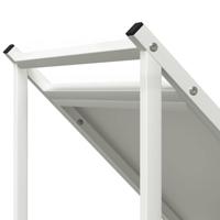 Brandhoutrek 70x43x34,5 cm koudgewalst staal wit - thumbnail