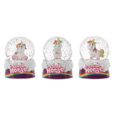 Toi-Toys Toi toys sneeuwbol eenhoorn ø6,5xh9cm