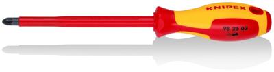 Knipex 98 25 03 VDE Kruiskop schroevendraaier PZ 3 Koplengte: 150 mm DIN EN 60900 Knipex 98 25 03 VDE Kruiskop schroevendraaier PZ 3 Koplengte: 150 mm DIN EN 60900
