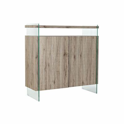 Dressoir DKD Home Decor Natuurlijk MDF Gehard glas (120 x 44 x 120 cm)