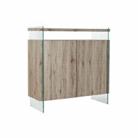 Dressoir DKD Home Decor Natuurlijk MDF Gehard glas (120 x 44 x 120 cm) - thumbnail