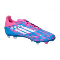 adidas F50 League Gras / Kunstgras Voetbalschoenen (MG) Blauw Roze Wit - thumbnail