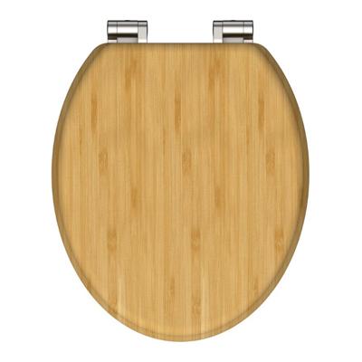 Toiletbril Schutte Lupos Softclose Natural Bamboo Bruin Schutte