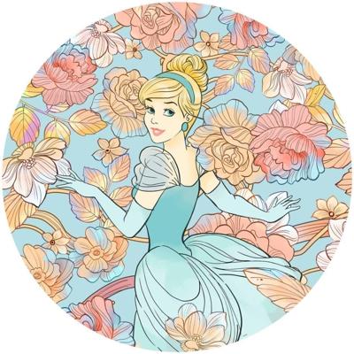Komar Dots; Komar Home Behangcirkel Disney Princess - Cinderella Pastel Dreams - DD1-003