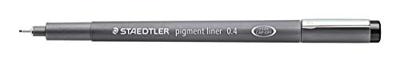 Staedtler pigment liner fineliner, ronde punt, schrijfbreedte 0,4 mm, zwart