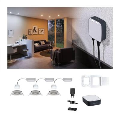 5181 smik Gateway + EBL Nova RGBW Paulmann Home Pakket Smart Home System 15.6 W Warmwit tot daglichtwit, RGBW IJzer (geborsteld) 5181 smik Gateway + EBL Nova RGBW Paulmann Home Pakket Smart Home System 15.6 W Warmwit tot daglichtwit, RGBW IJzer (geborsteld)