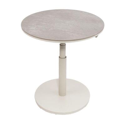 Padroni verstelbare bijzettafel sunny creme keramiek dia. 59 cm Oosterik Home - Oosterik home
