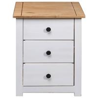 Nachtkastje Panama Range 46x40x57 cm grenenhout wit - thumbnail