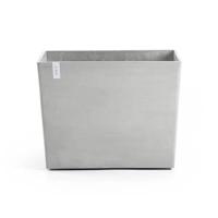 Ecopots Paris op wielen kunststof bloempot Wit/Grijs - Ø 81,6 cm - thumbnail